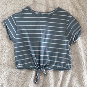 Cropped Striped Top